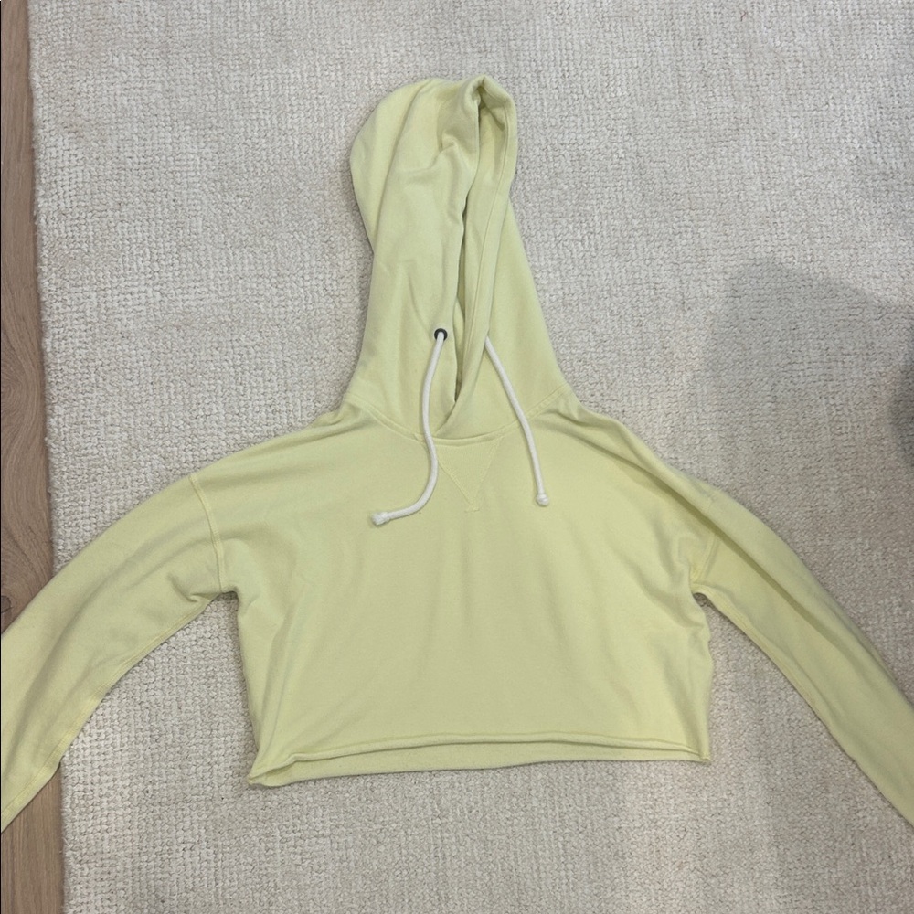 Abercrombie & Fitch Light Yellow Hoodie